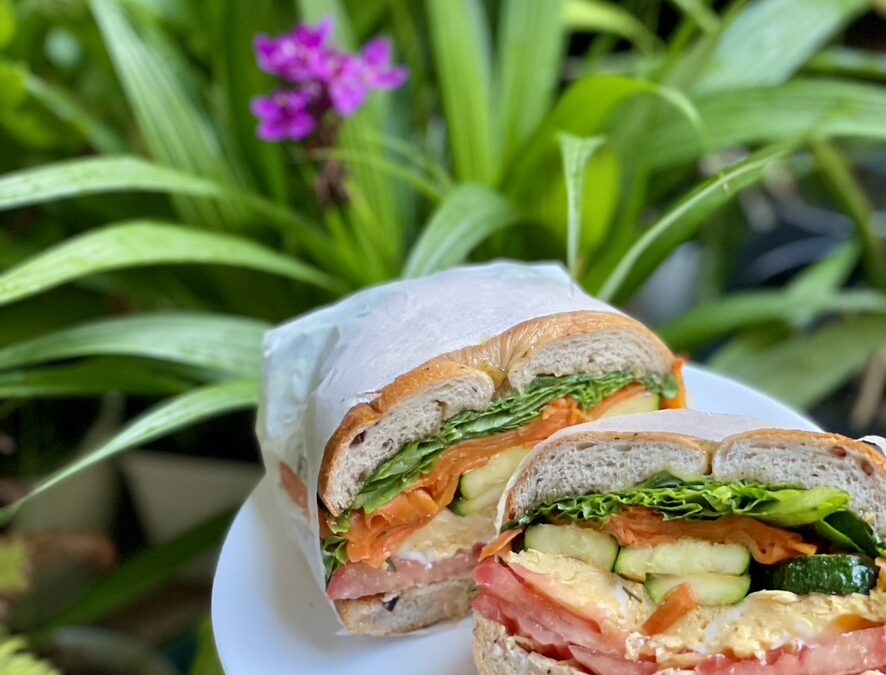 /時蔬總匯貝果/ 滿滿蔬菜的早餐